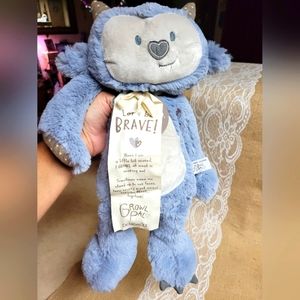 Demdaco growl Pals let's be brave plush he's so cute, soft and cuddl!